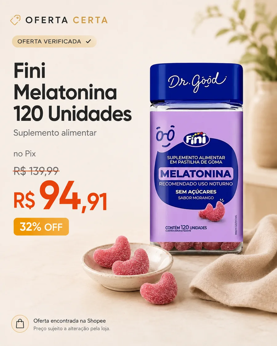 Card de oferta verificada: produto, preço original, preço promocional e desconto.